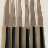 Set of 6 dehillerin brewery 1900 in ebony and steel