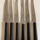 Set of 6 dehillerin brewery 1900 in ebony and steel