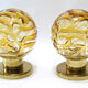 Pair of lamps DORIA lights globes MURANO New Old Stock
