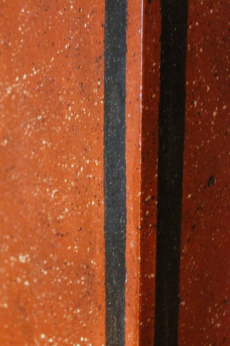 19th Century Italian Faux Marble Lacquer Architectural Pedestals or Columns, Set of 2