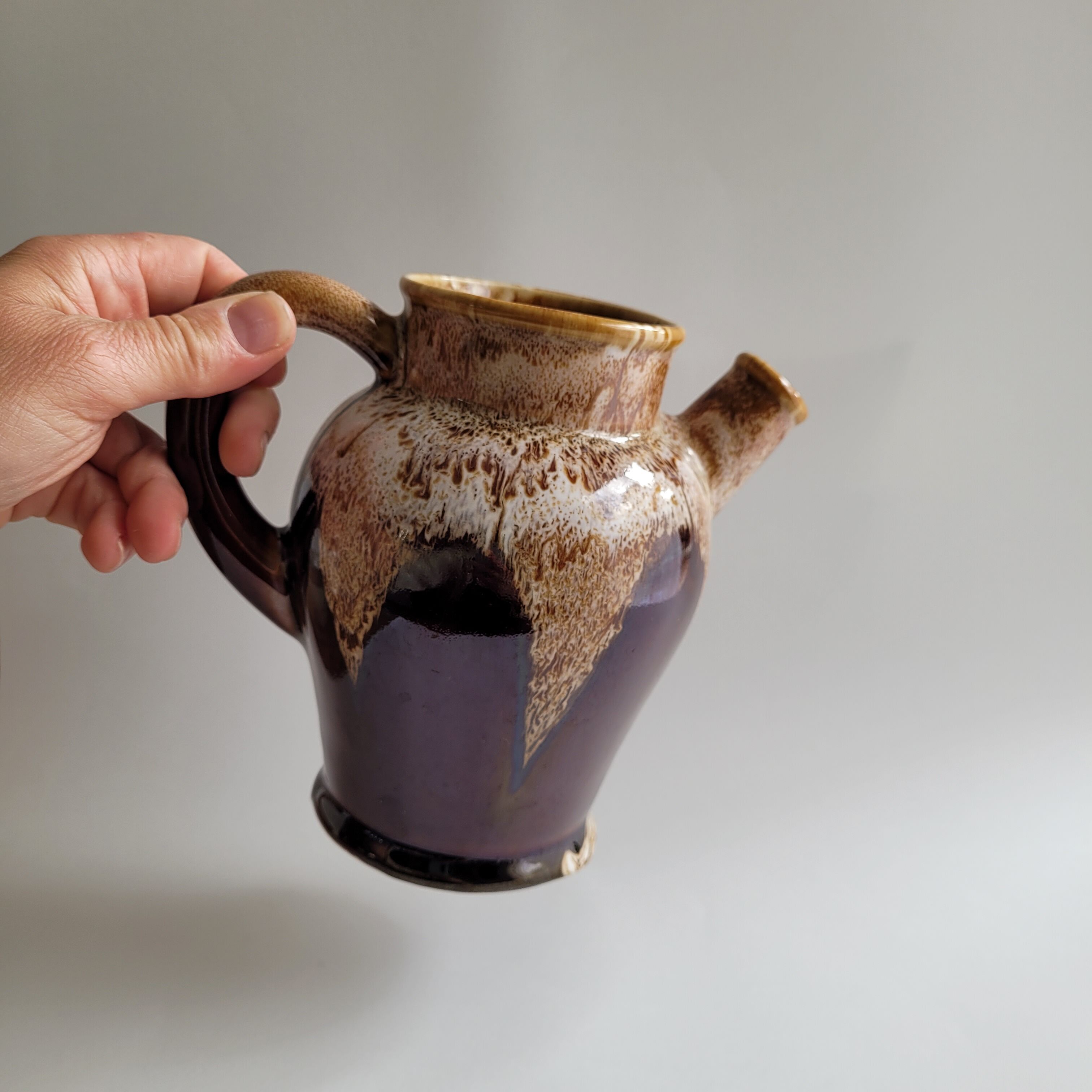 Flowing enamel pitcher