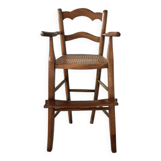 Vintage wooden children's high chair