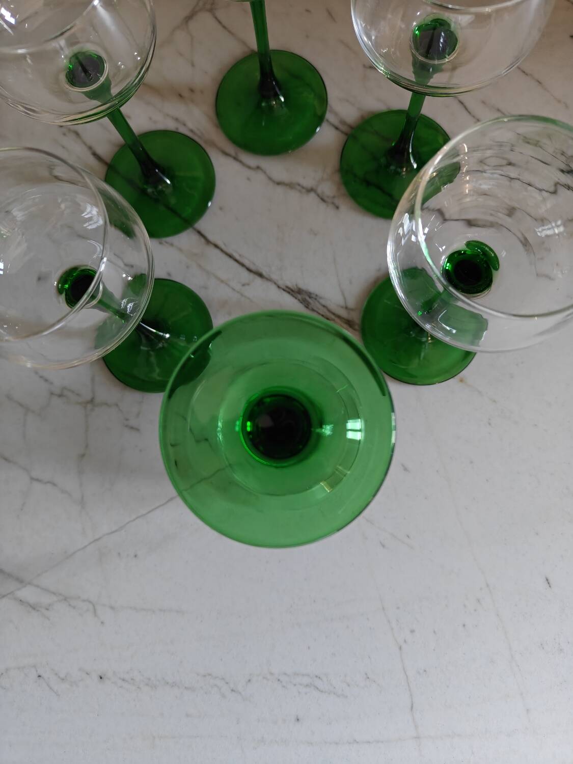 Set of wine glasses