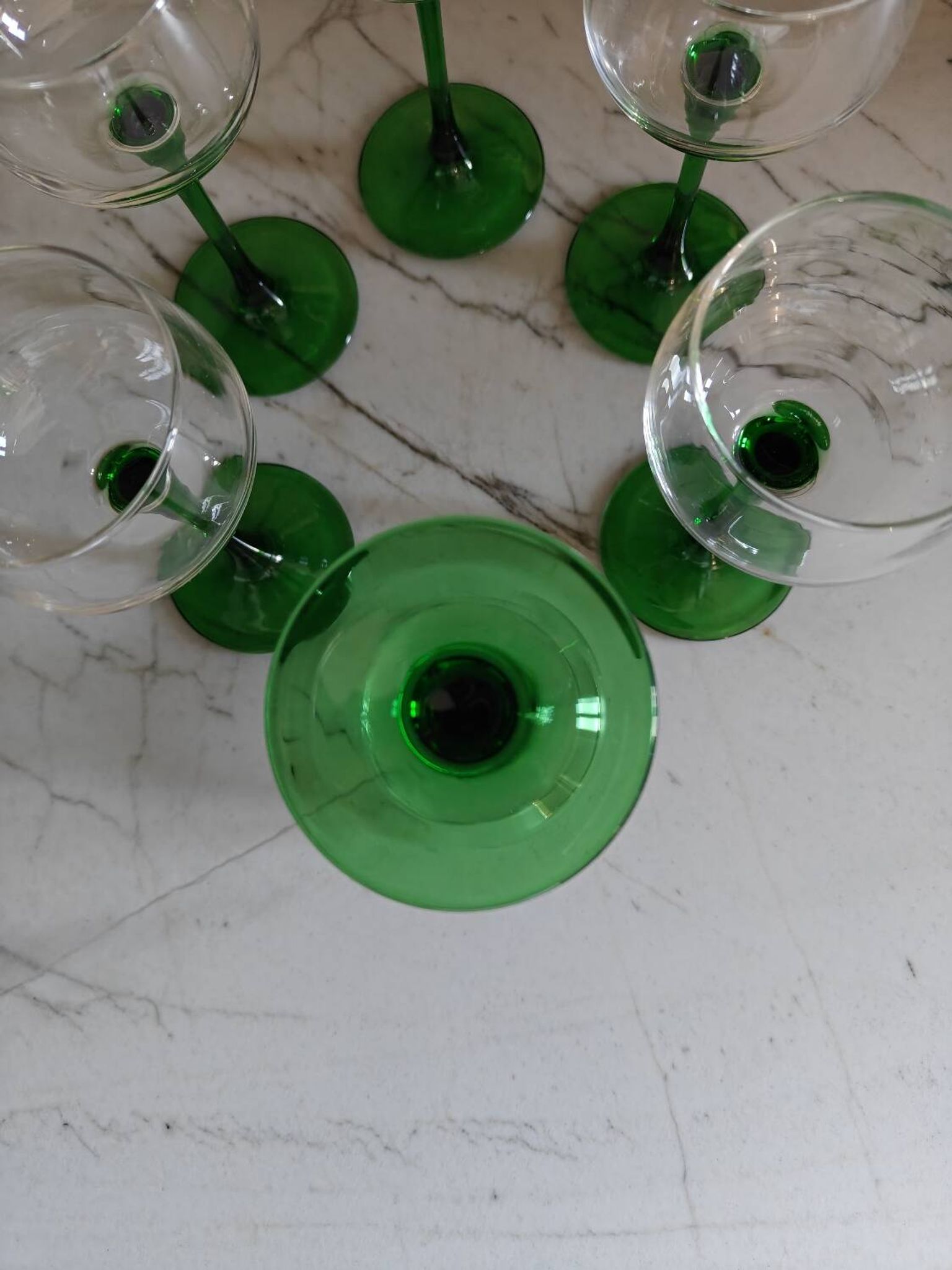 Set of wine glasses