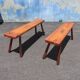 2 Bancs en bois