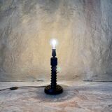 Wooden bedside lamp foot