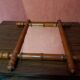 Old bamboo style wooden mirror vintage decoration