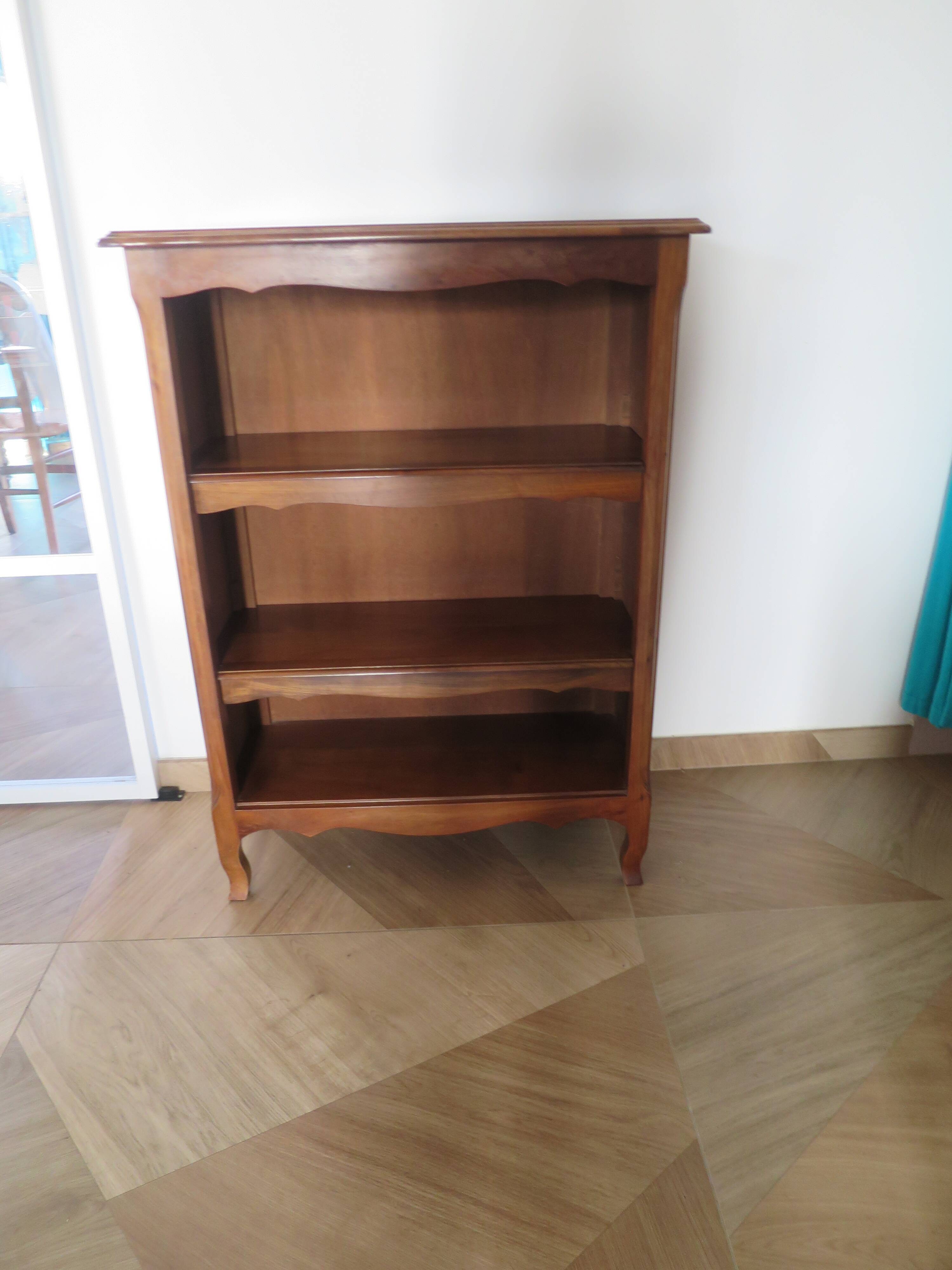 bibus 2 shelves - Small bookcase - Solid wood - Louis XV style