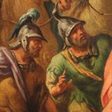 18th-century Italian panel painting, the Crossing of the Jordan