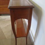 Cherry console with 2 drawers - Louis XV style - cherry wood