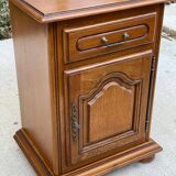 English chest of drawers in solid oak satin wood