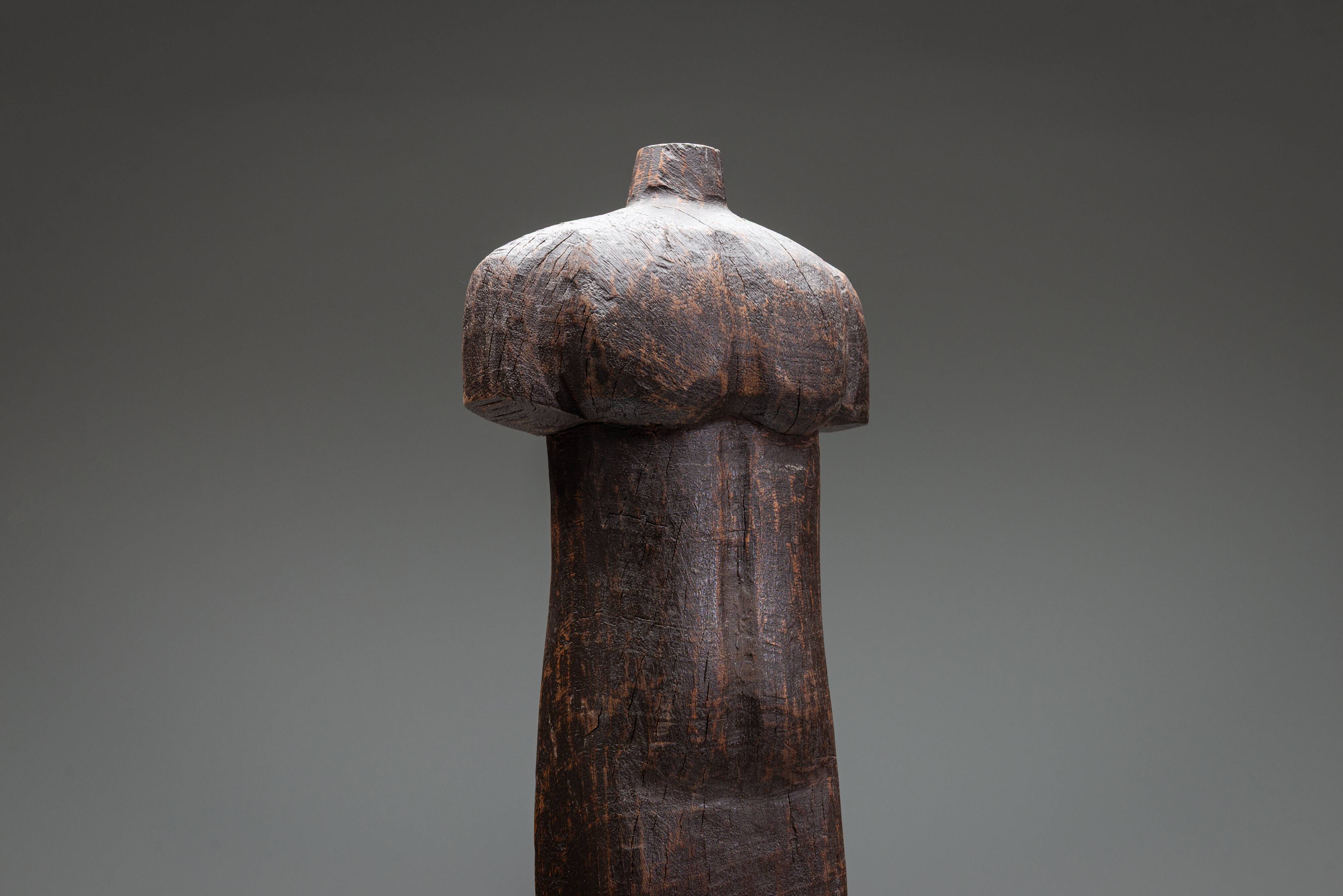 Abstract solid wood torso