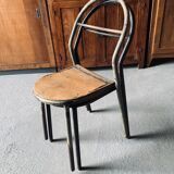 Set of 2 Mobilor chairs - 1950 - metal and wood