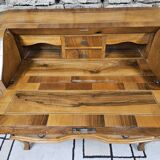 Scrétaire commode galbé marqueté