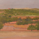Jose Benlliure y Ortiz - Impressionist Mediterranean Landscape