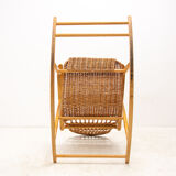 Mid-Century Wicker Rocking Chair, Czechoslovakia, 1970's