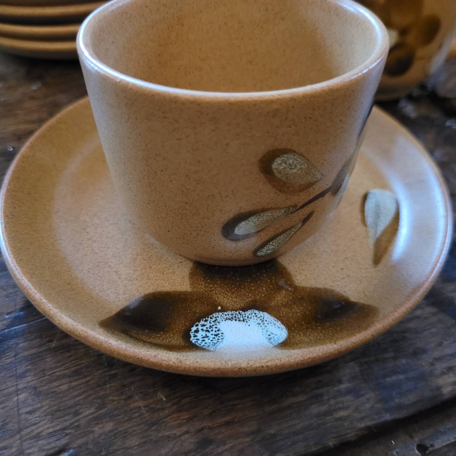 Cups from the Sarreguemines art workshop. 1970s