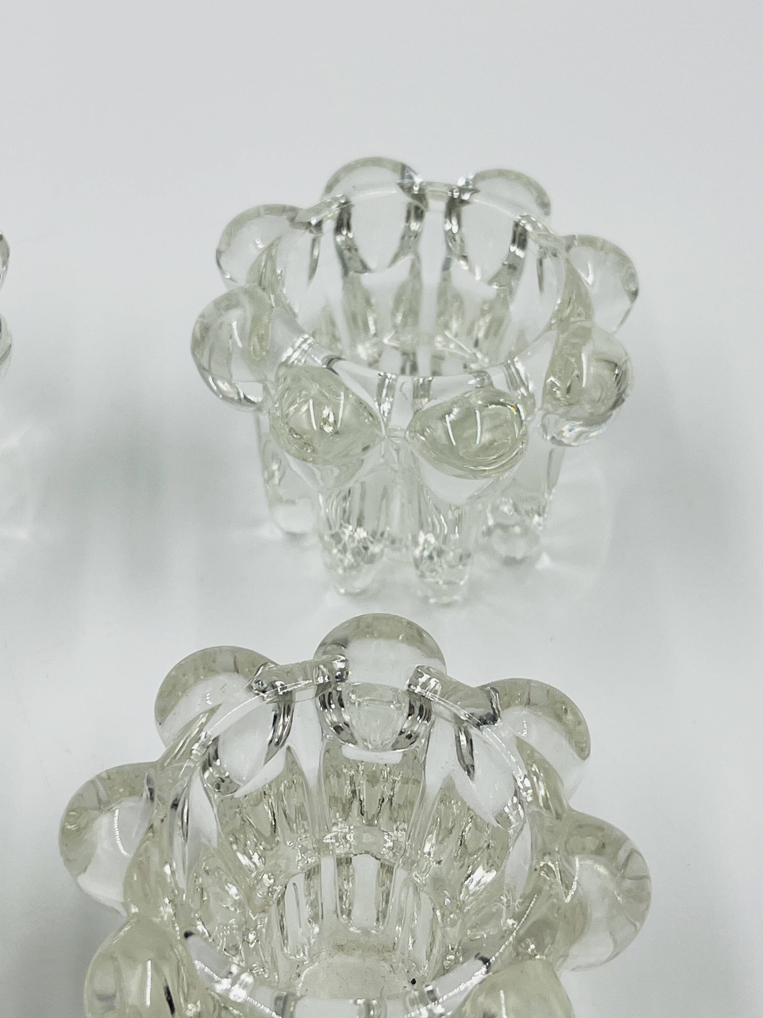 Set of 6 vintage flower candle holders by VMC Reims - 1960s