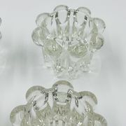 Set of 6 vintage flower candle holders by VMC Reims - 1960s