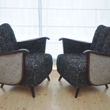 1/2 very beautiful original chairs from the 1950s wings of bald mice