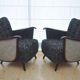 1/2 Tres beaux fauteuils originaux des années 50 ailes de chauve souris