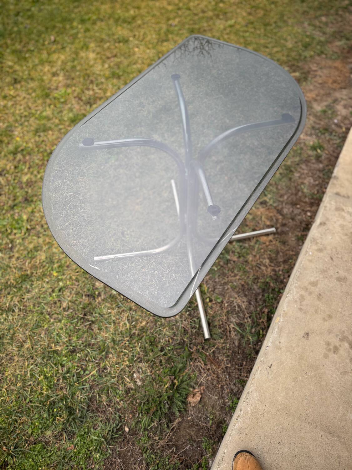 Table et chaises style bauhaus italien chrome & fumé années 1960