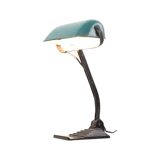 Art Deco Desk Lamp Notary Lamp Erpe Model 52 Bauhaus Green Enamel