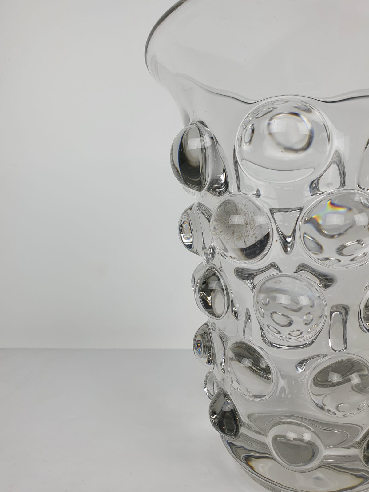 Brutalist vase Panel Panek 70s