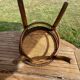 Children's chair in cane and curved wood