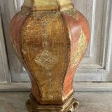Ceramic lamp with Venetian decor