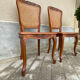 2 caned chairs in Louis XV style