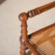 Canned armchair wood imitation bamboo, colonial armchair, interior decoration