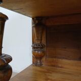 Very pretty Renaissance style display case in solid walnut circa 1850