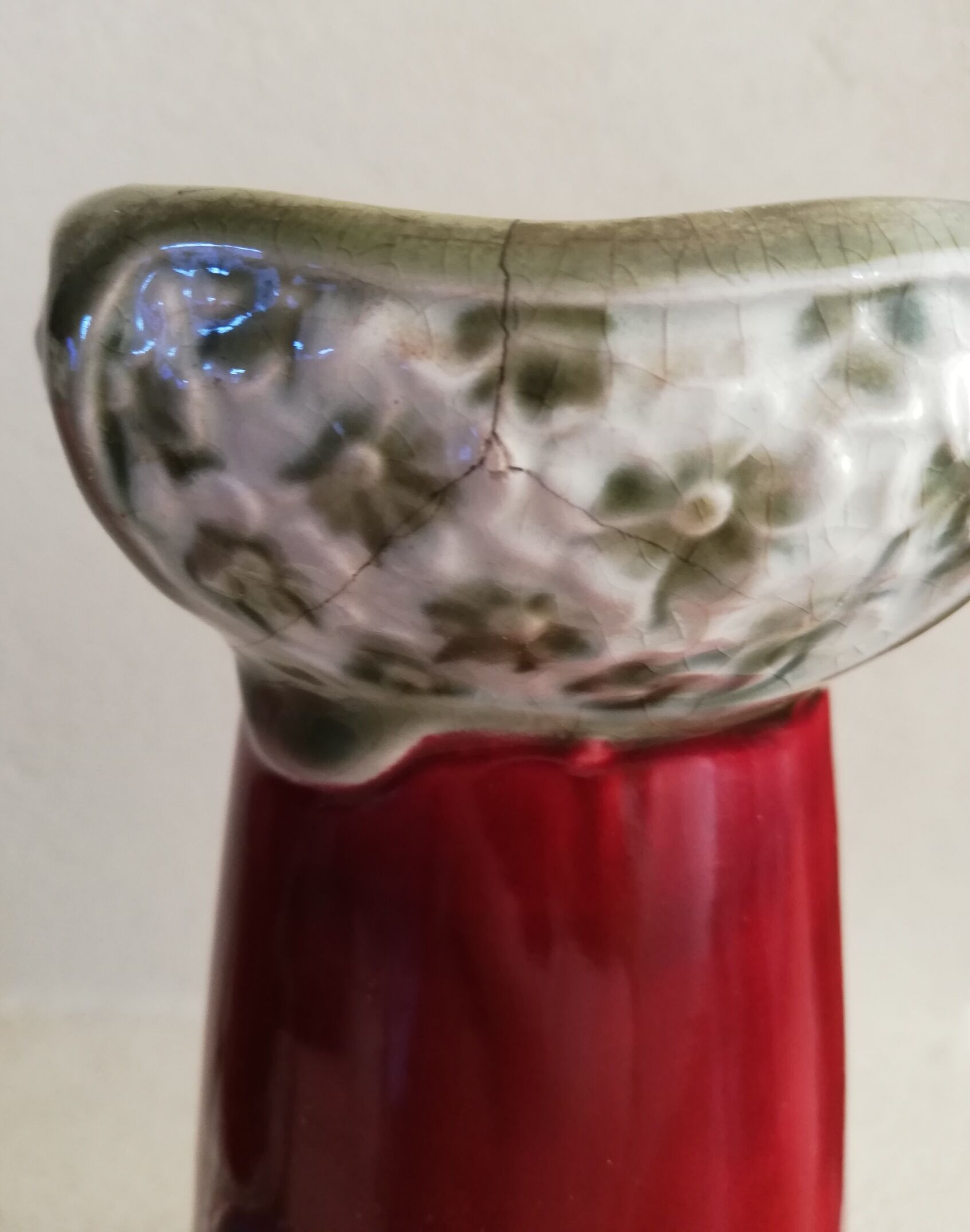 Pair of fives-lille art nouveau vases with handles