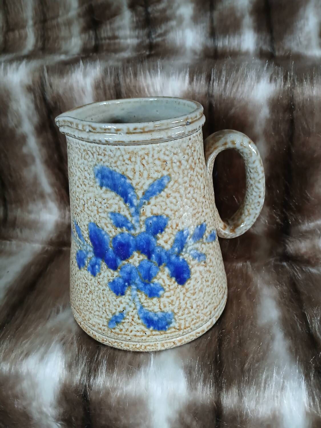 Old glazed stoneware jug