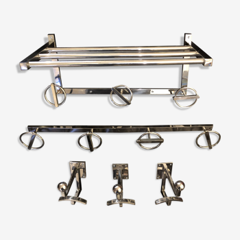 Jean ROYERE set of paddle coat racks and hooks