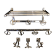 Jean ROYERE set of paddle coat racks and hooks