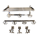 Jean ROYERE set of paddle coat racks and hooks