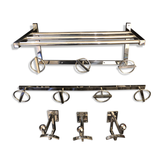 Jean ROYERE set of paddle coat racks and hooks