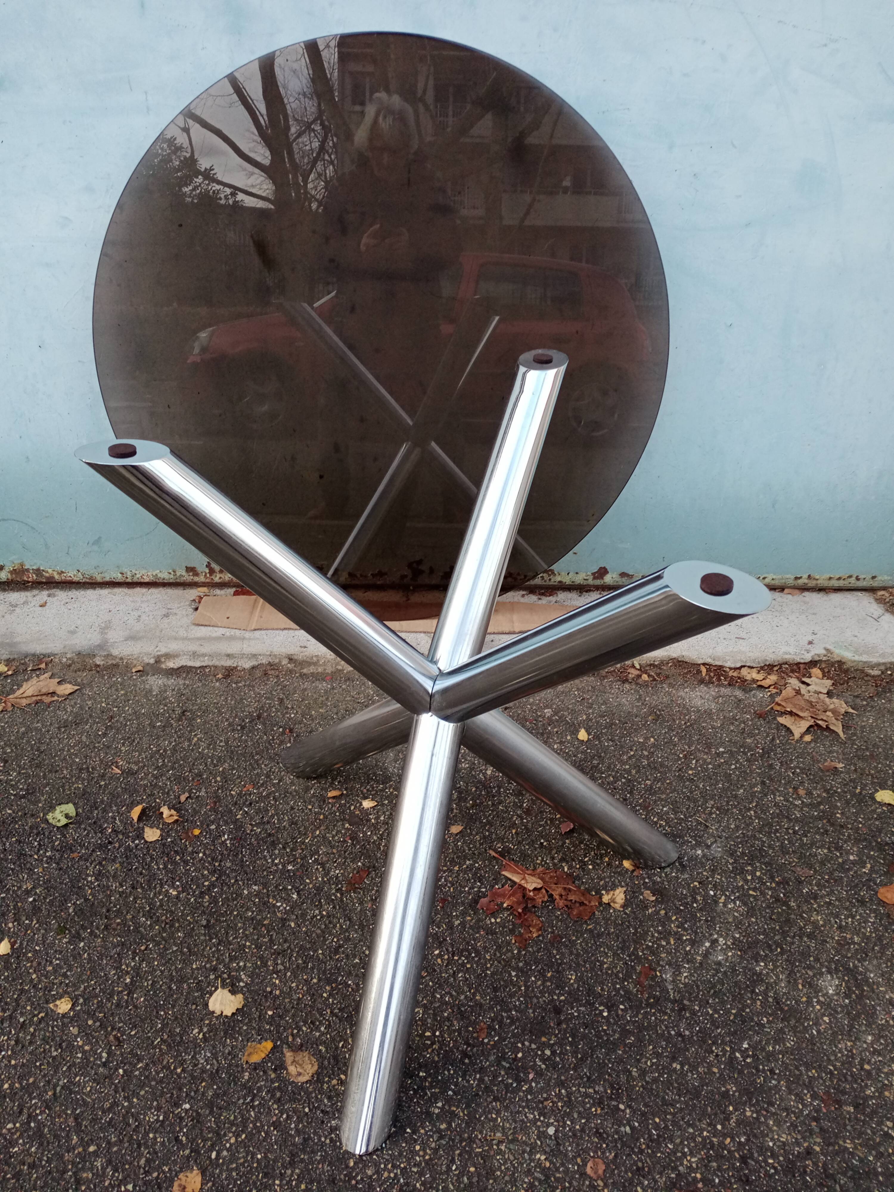 Vintage table 70 ,chrome