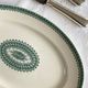 Oval serving dish, antique earthenware from Creil and Montereau.
