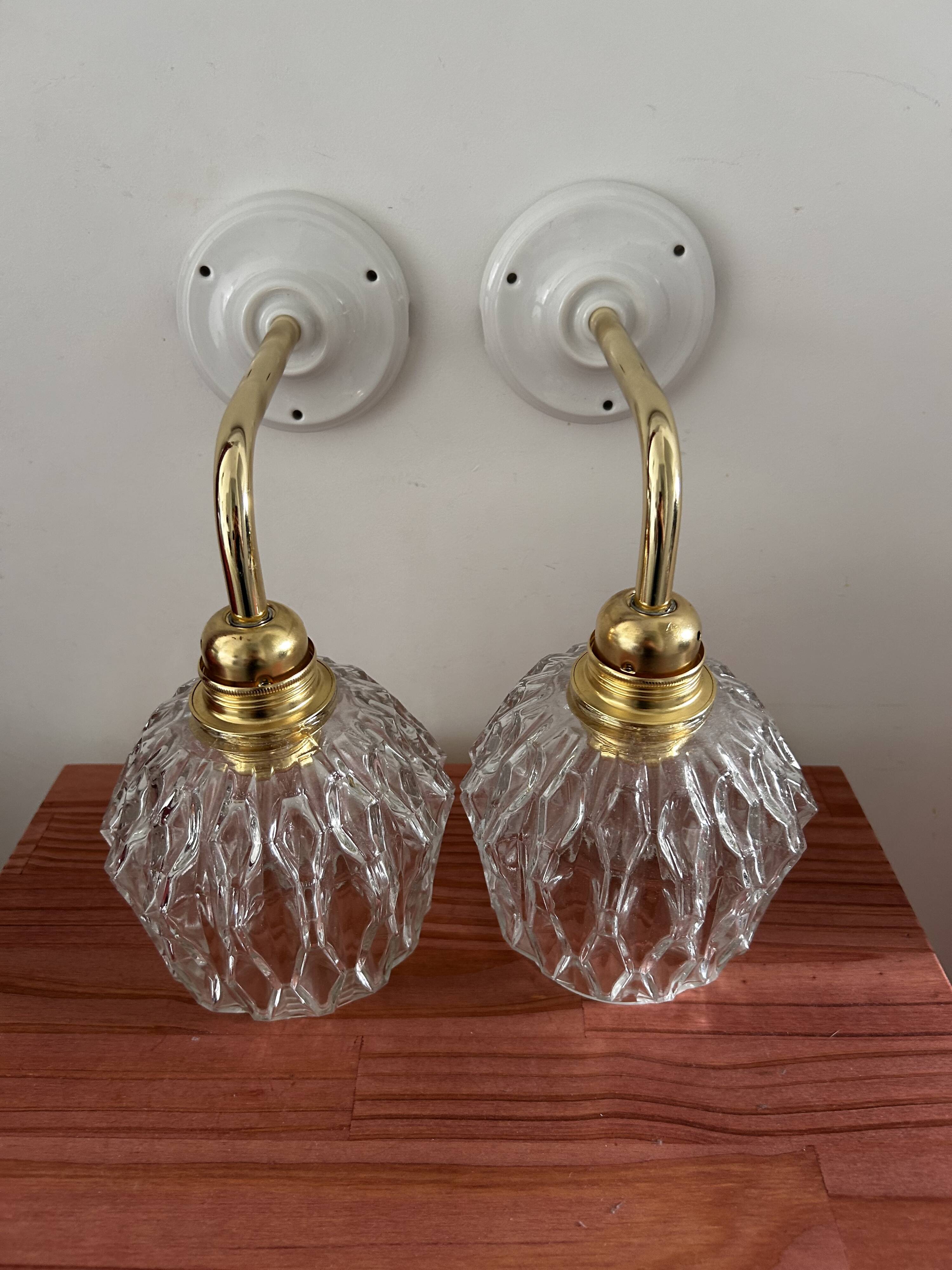 Pair of vintage wall lights