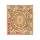 Hand-knotted rug Turkish vintage 127x136 cm