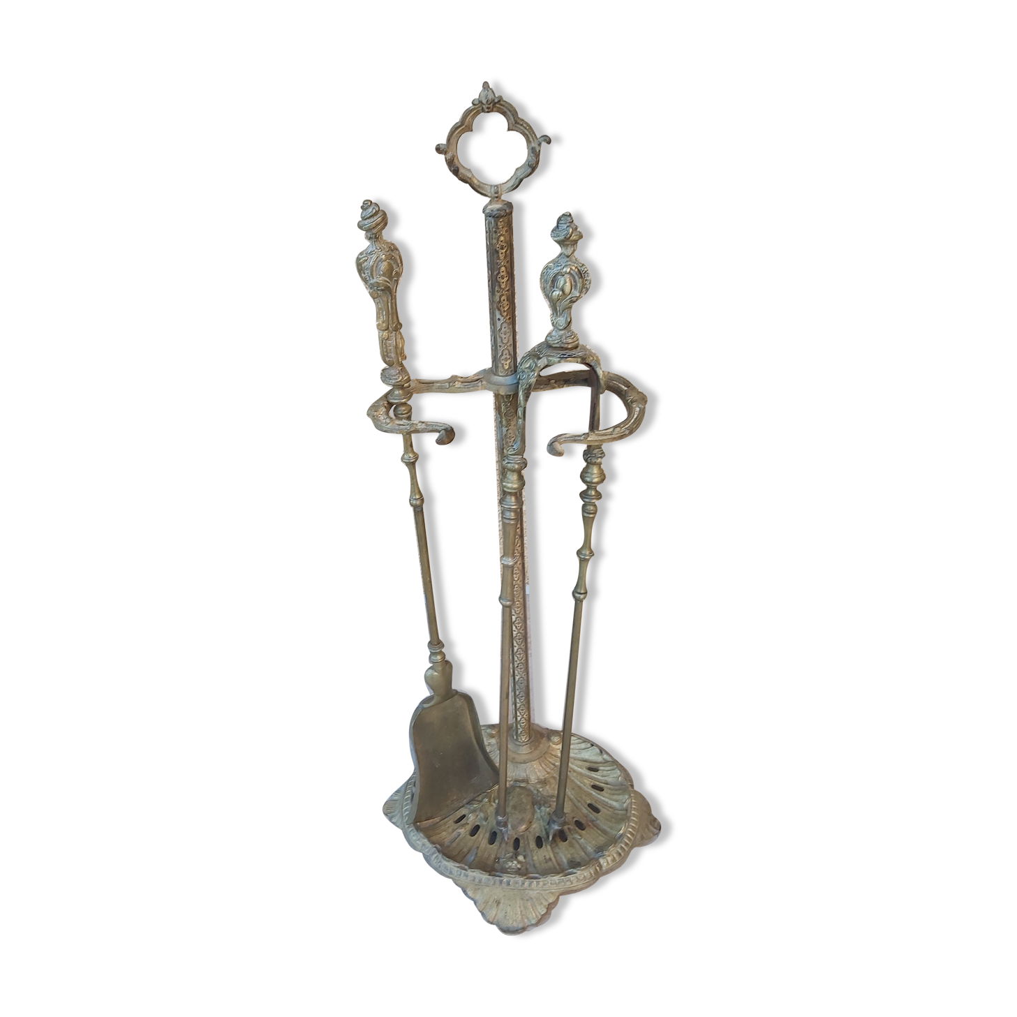 Bronze fireplace servant