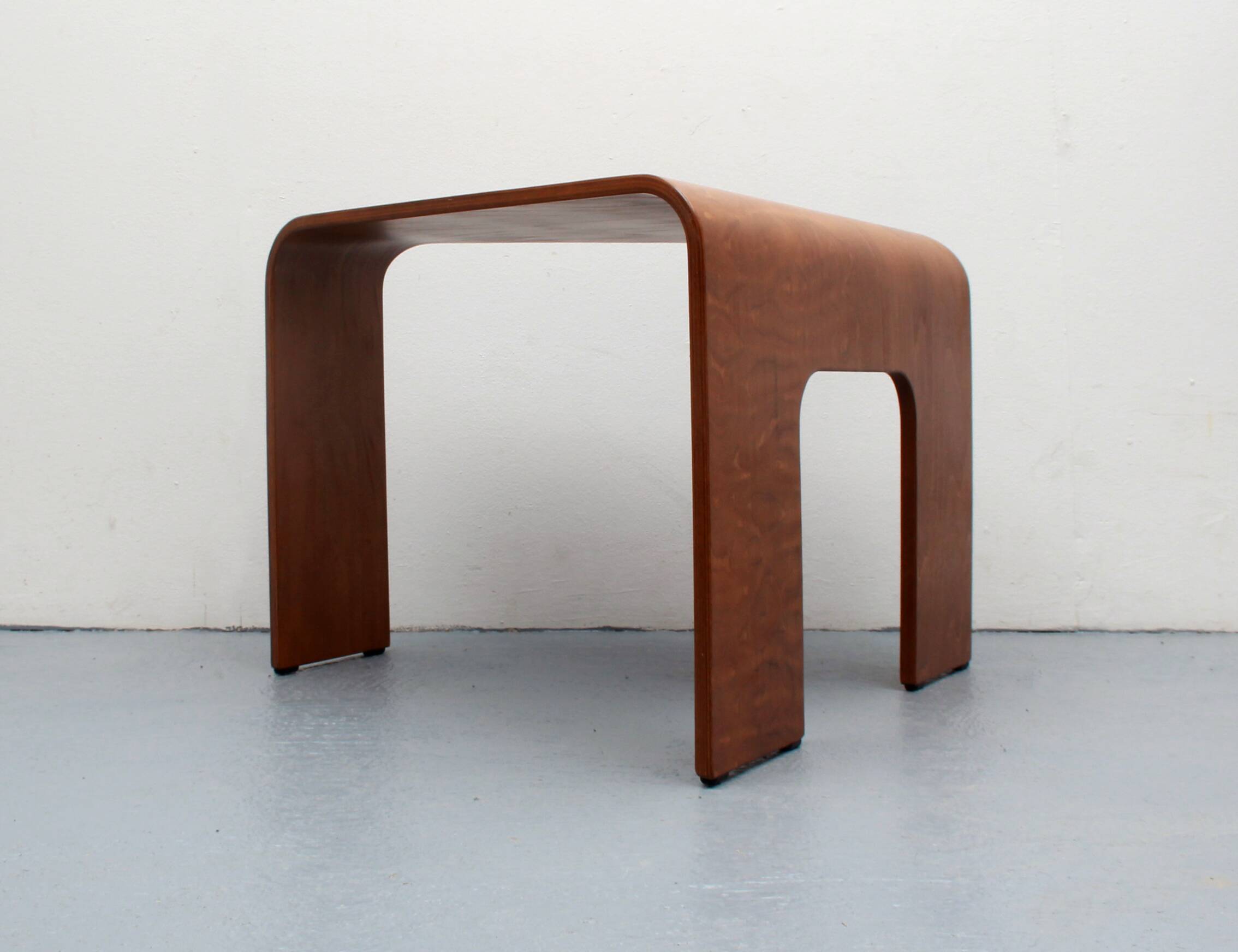 1970s designer coffee table in plywood