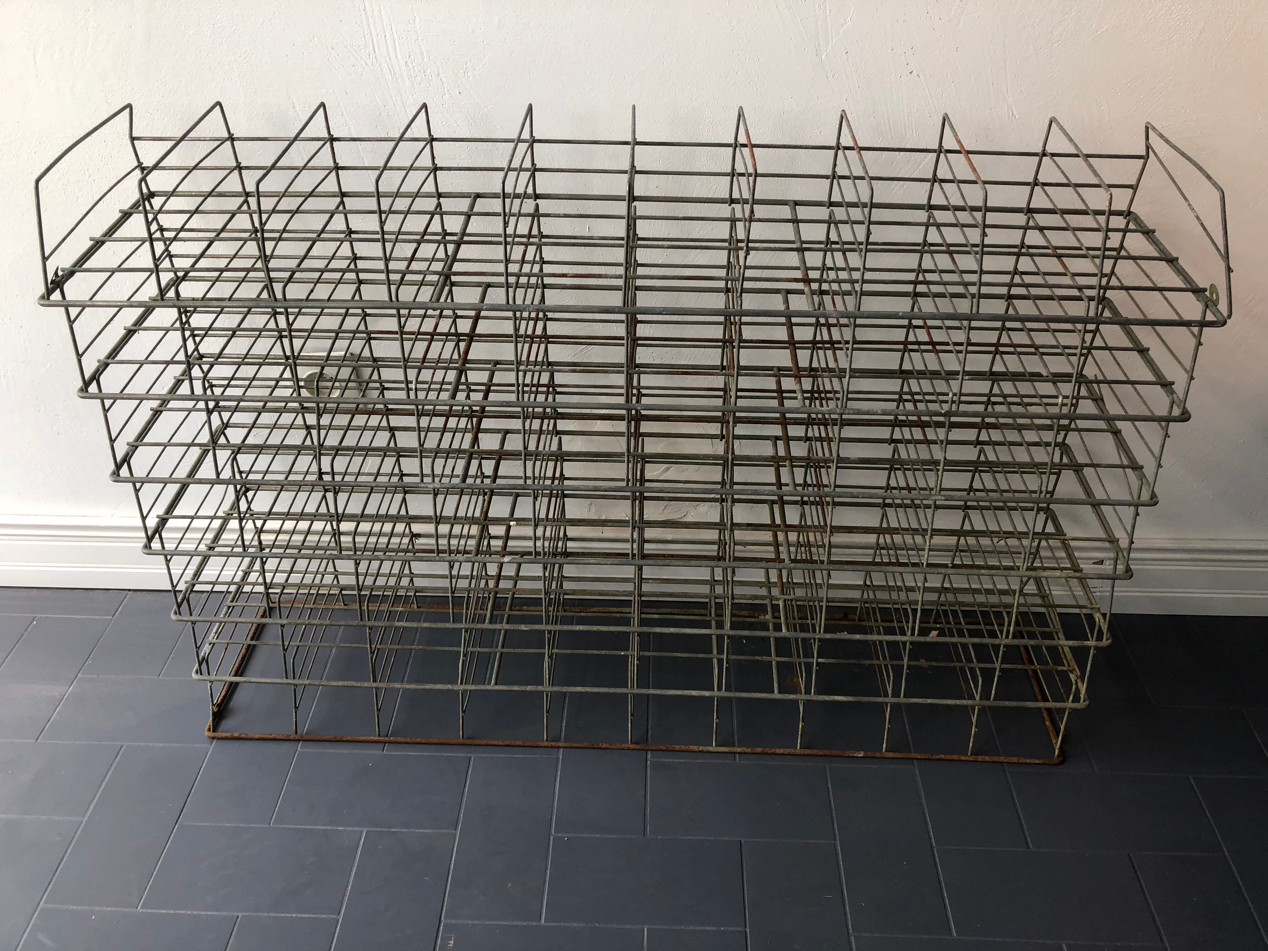 Old metal bottle holders