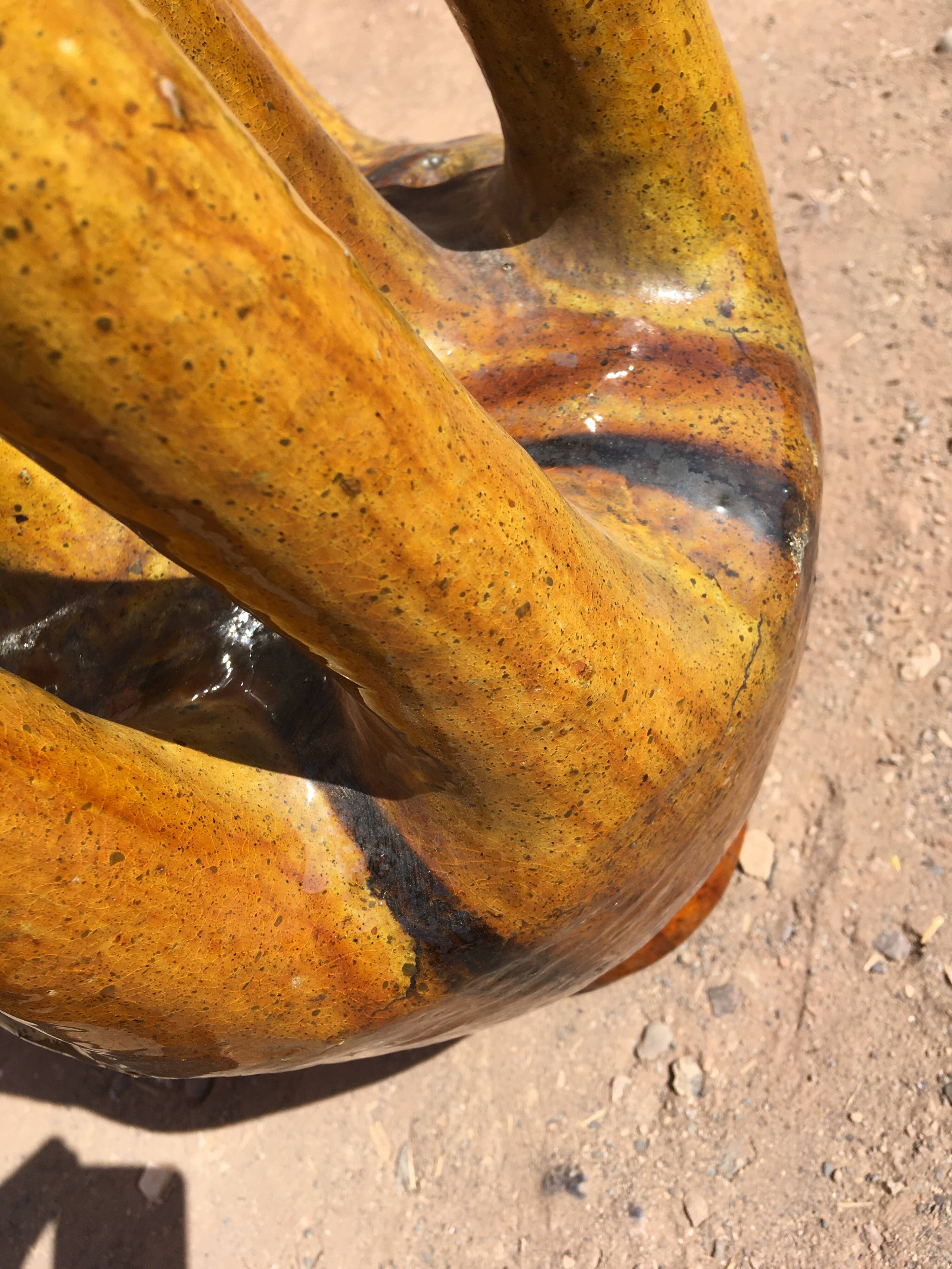 Glazed terracotta tamegroute pottery