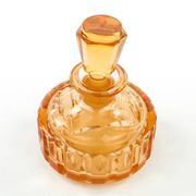 Carafe art déco, cristal orange, Pologne, années 1930