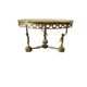 Vintage onyx coffee table with brass frame.