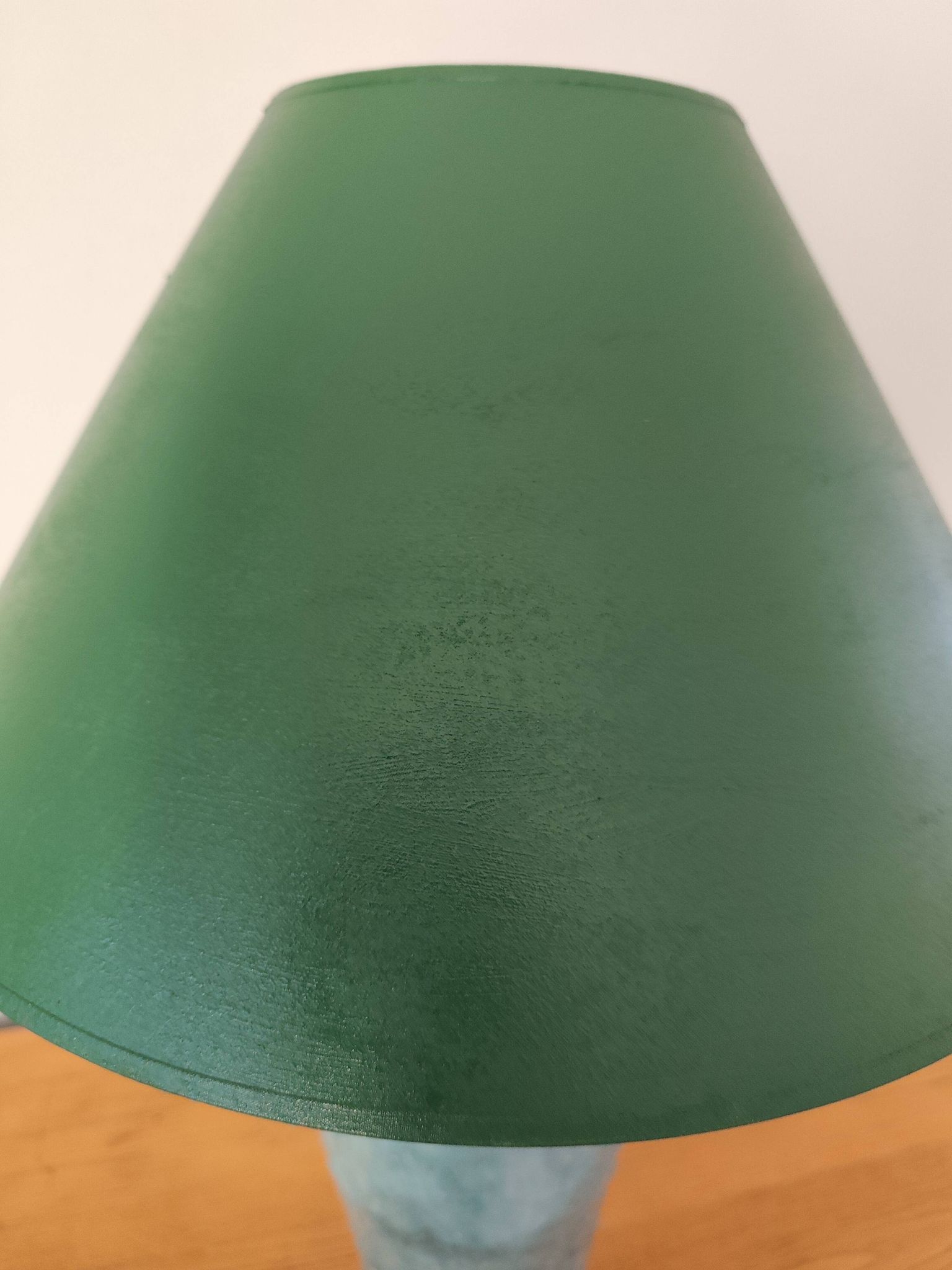 Lampe à poser bleu turquoise et laiton